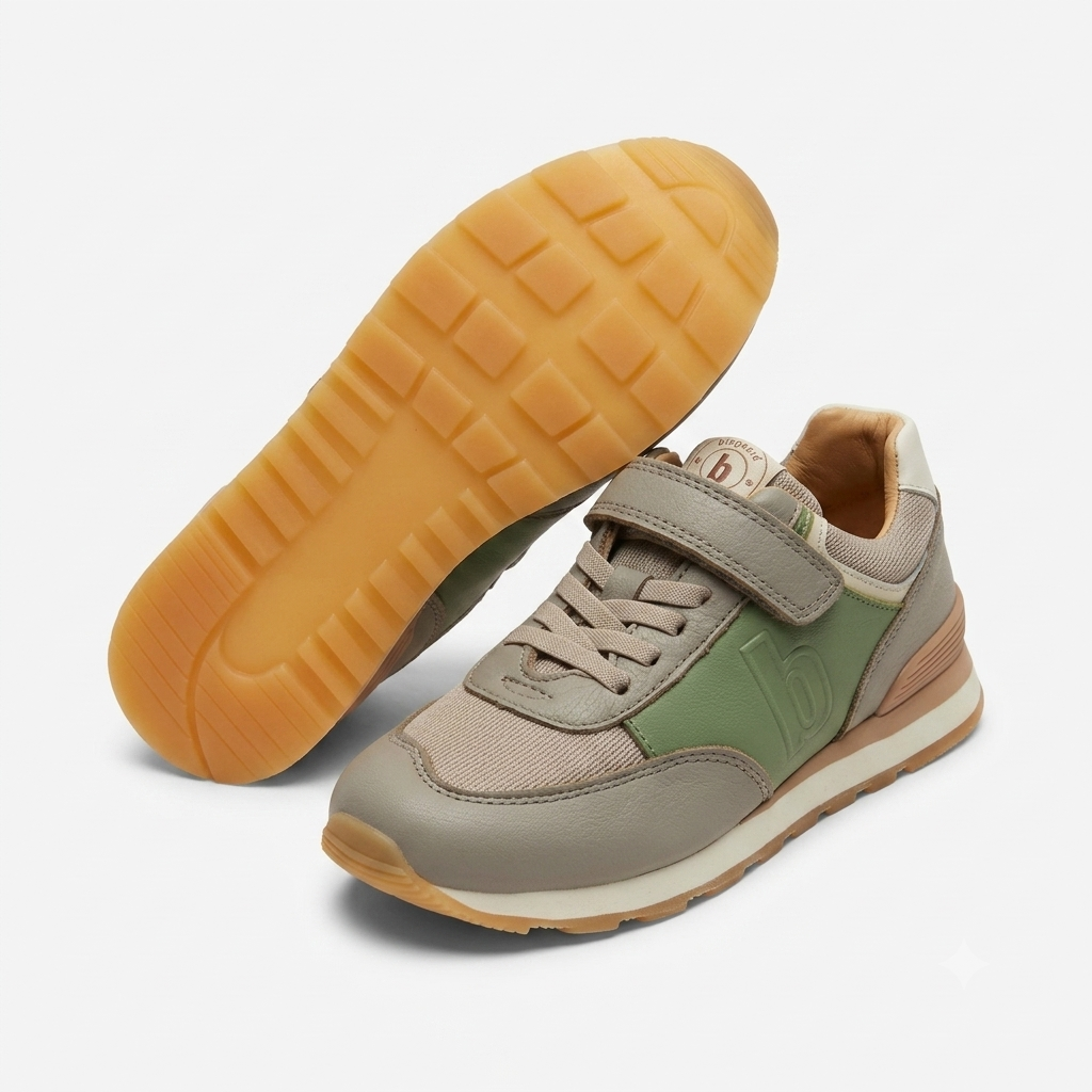 Bisgaard Walde Kindersneaker Grün Grau – Klett