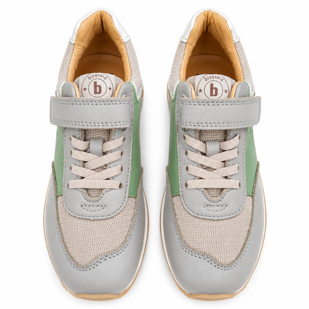 Bisgaard Walde Kindersneaker Grün Grau – Klett