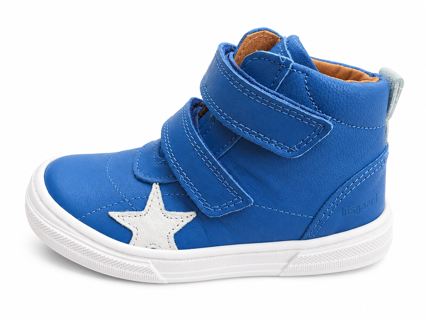 Bisgaard Cobalt High-Top Kindersneaker Blau – Klett