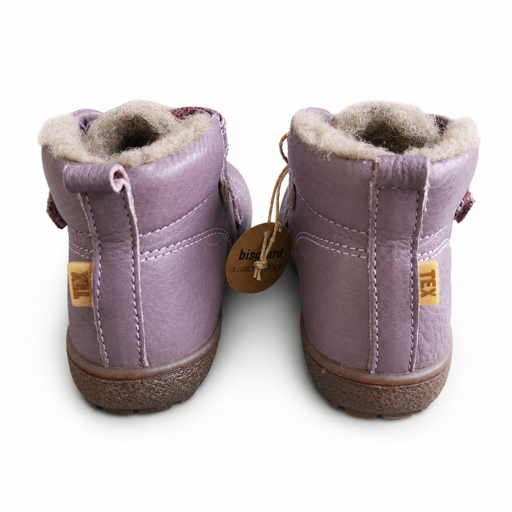 Bisgaard Winterstiefel Flieder gefüttert – Klettverschluss