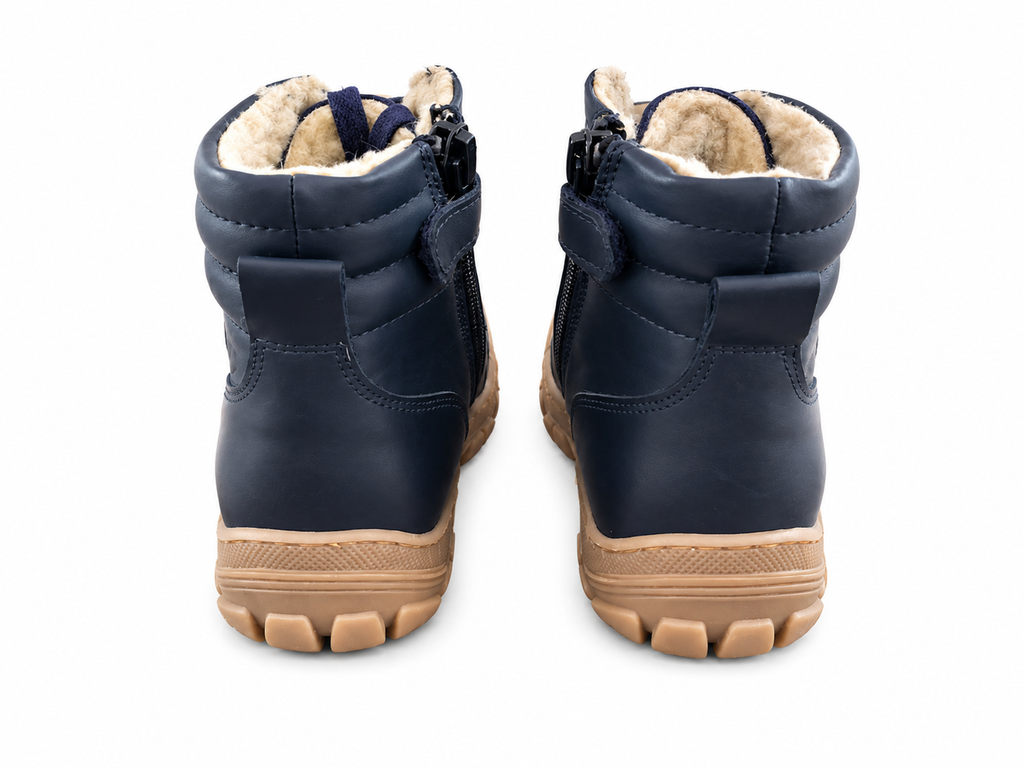Naturino Radar Winterstiefel Marineblau gefüttert – Schnürung