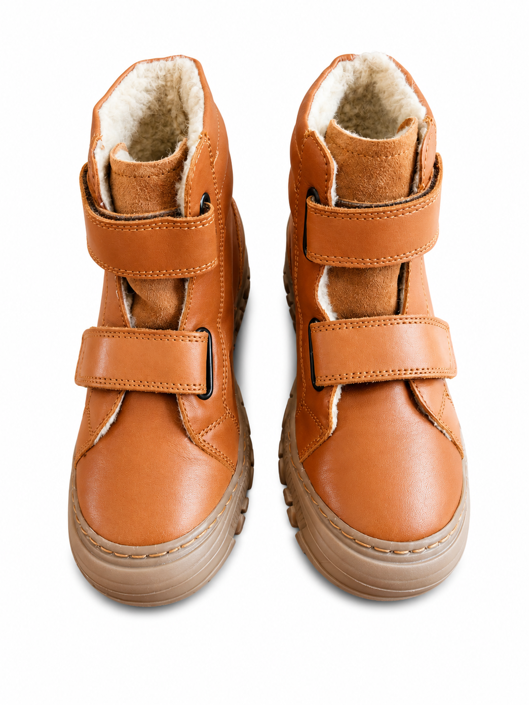 Naturino Radar Winterboots Cognac gefüttert – Klettverschluss