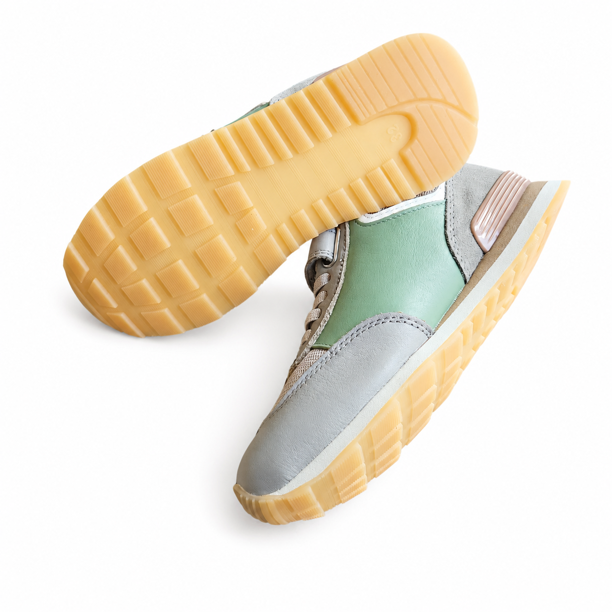 Bisgaard Walde Kindersneaker Grün Grau – Klett