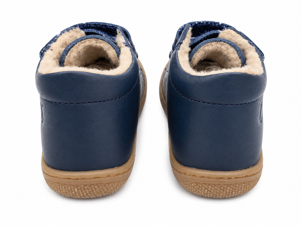 Naturino Coco Lauflernschuh Marineblau gefüttert – Klett