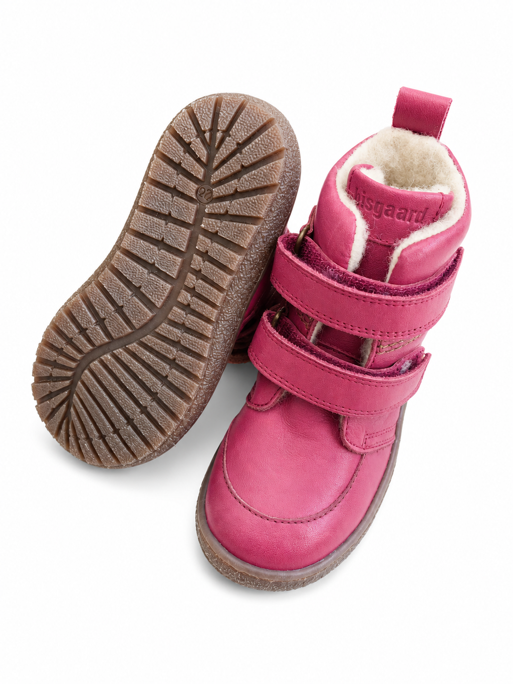 Bisgaard Salme Winterstiefel Pink gefüttert – Klettverschluss