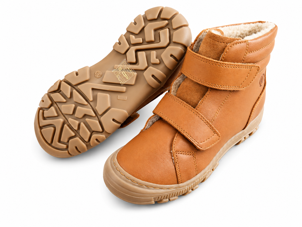Naturino Radar Winterboots Cognac gefüttert – Klettverschluss