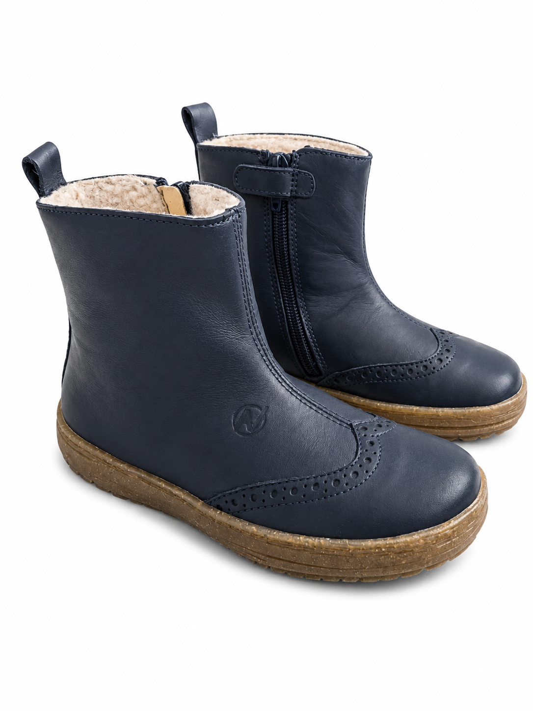 Naturino Dunes Chelsea Boots Marineblau gefüttert – Leder