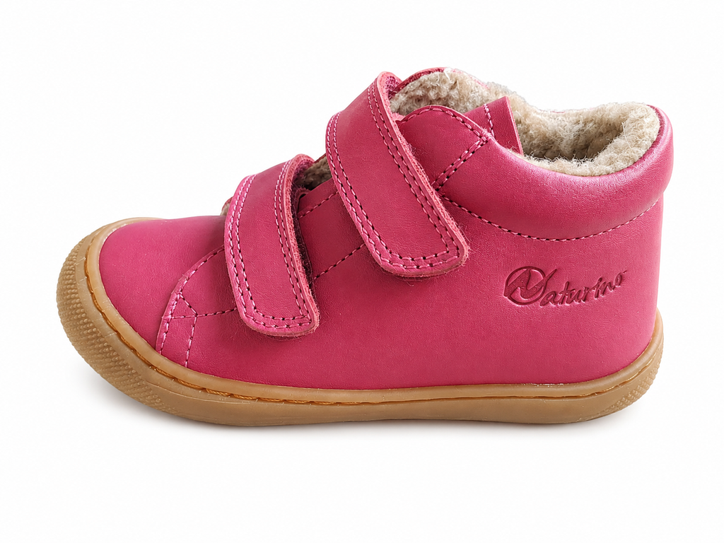 Naturino Cocoon Lauflernschuh Pink gefüttert – Klett