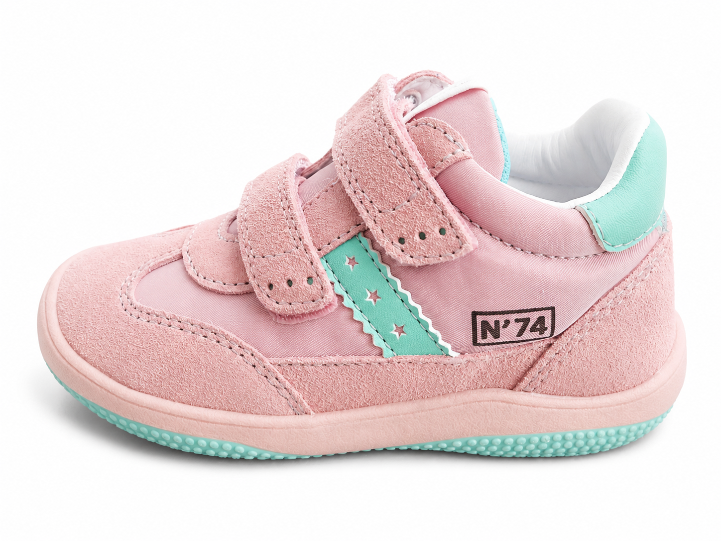 Naturino Go Kindersneaker Rosa Mint – Klettverschluss