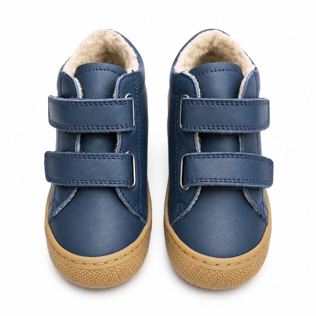Naturino Coco Lauflernschuh Marineblau gefüttert – Klett