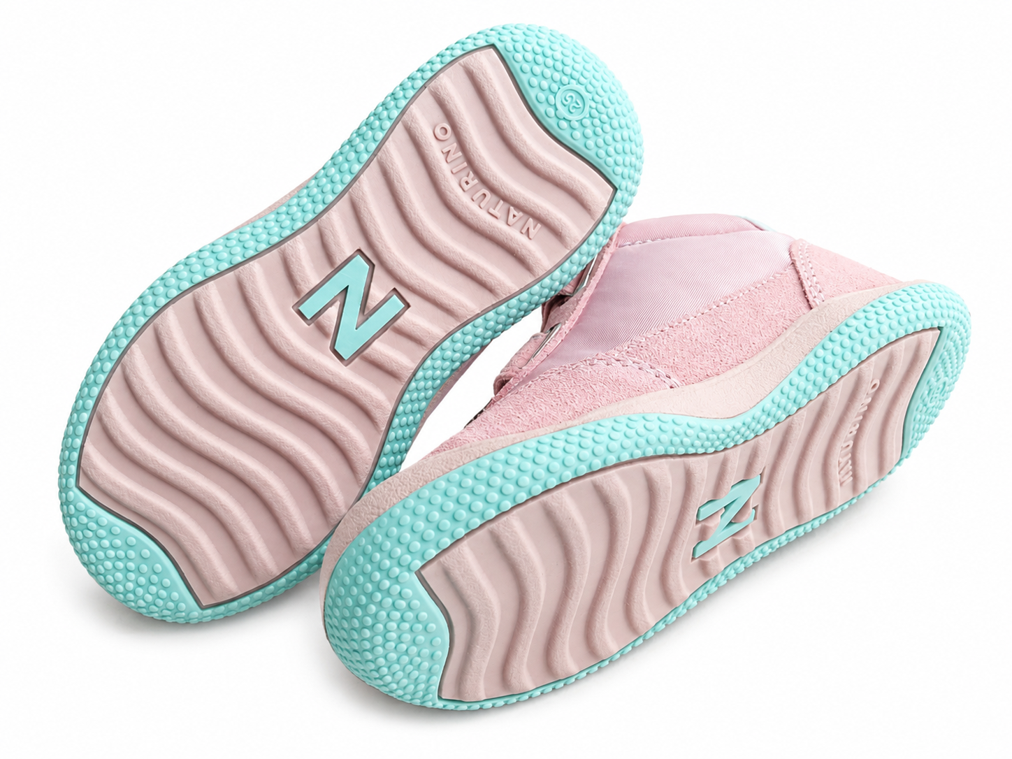Naturino Go Kindersneaker Rosa Mint – Klettverschluss