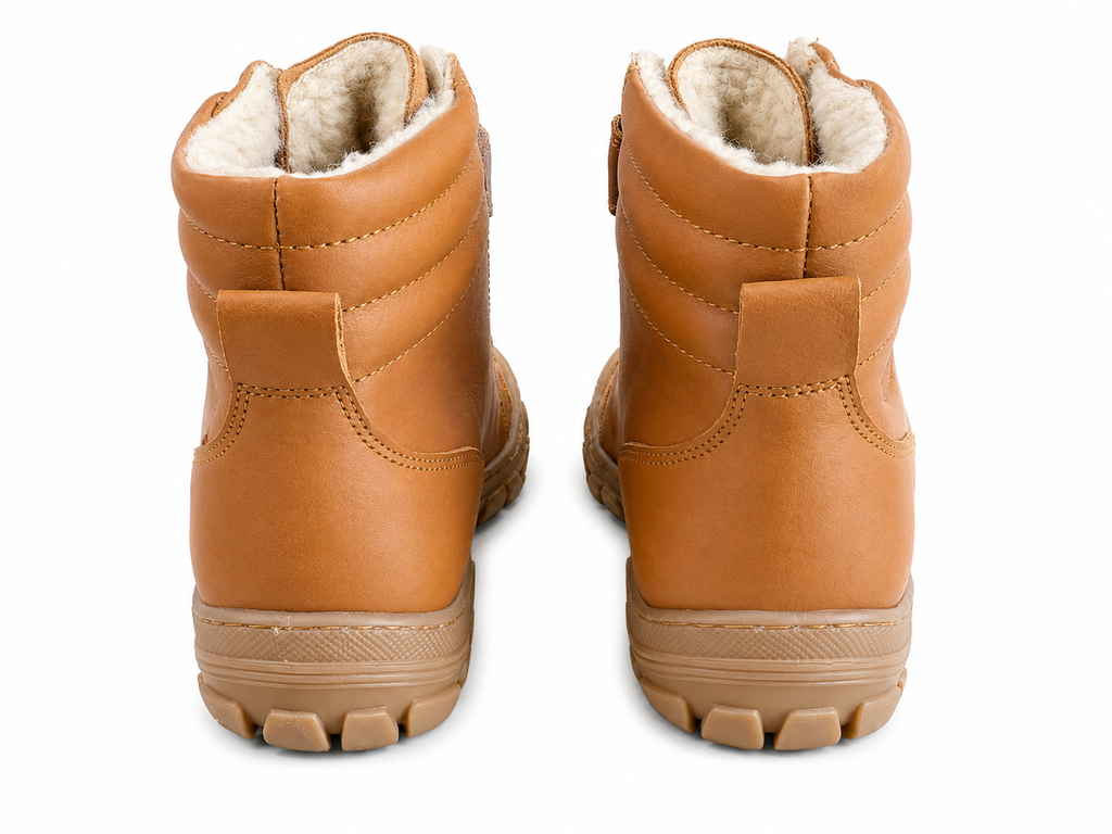 Naturino Radar Winterboots Cognac gefüttert – Klettverschluss