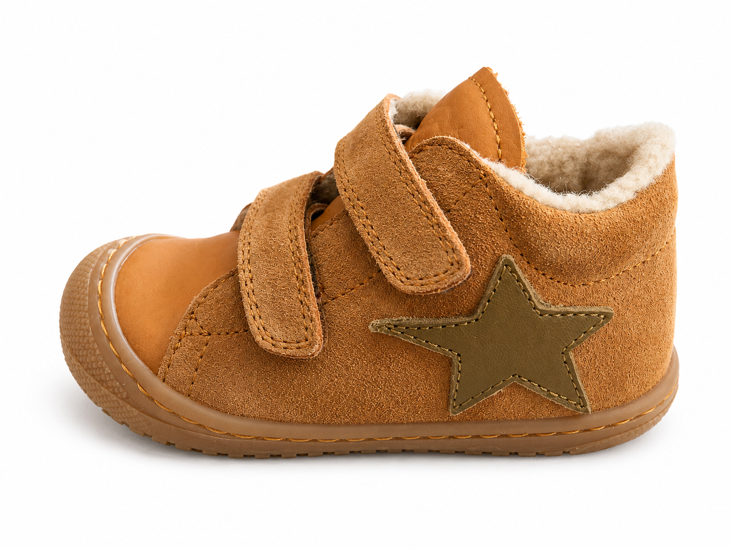 Naturino Kolde 2 Lauflernschuh Cognac gefüttert – Klett