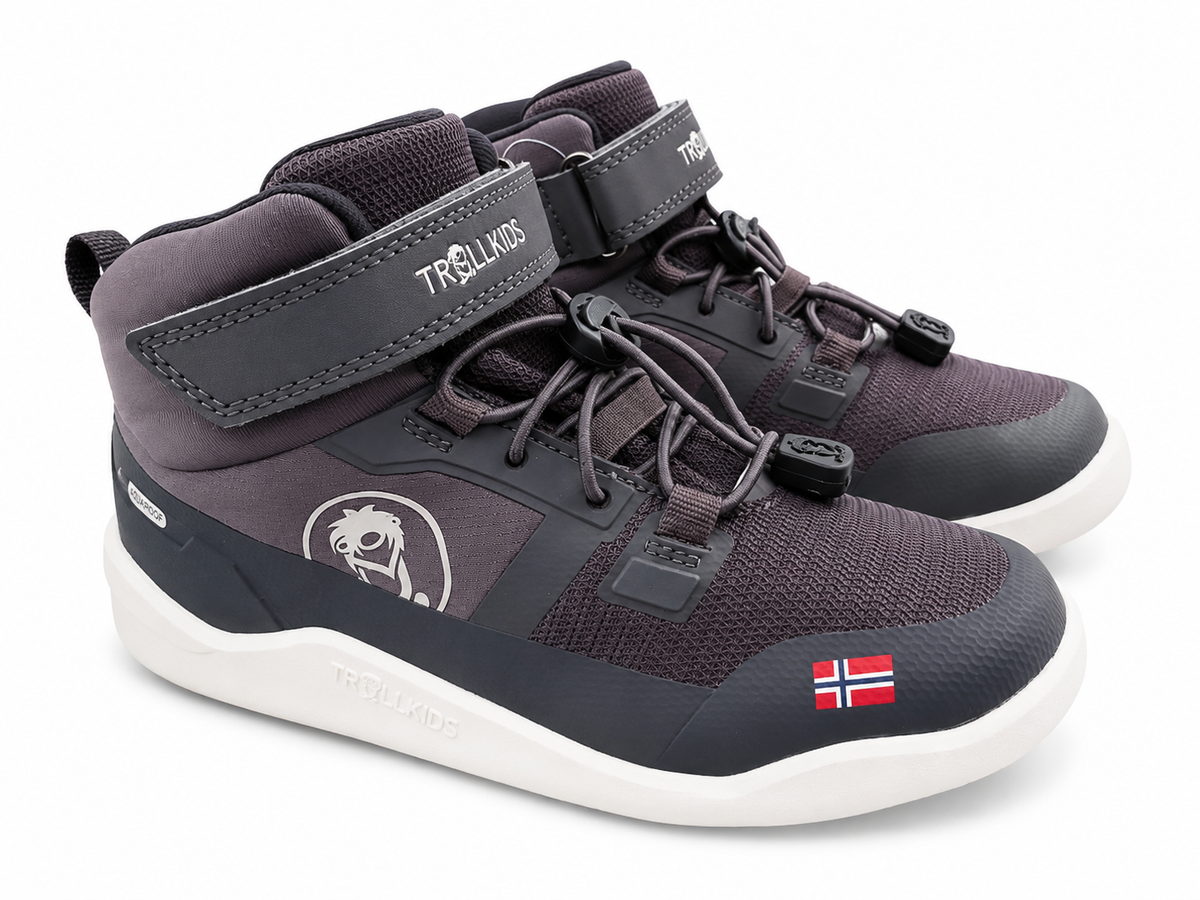 Trollkids Hovdenn Barefoot Winter Hiker Anthrazit gefüttert – Outdoor