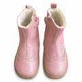 Kinder Chelsea Boots Dunes Altrosa gefüttert – Leder