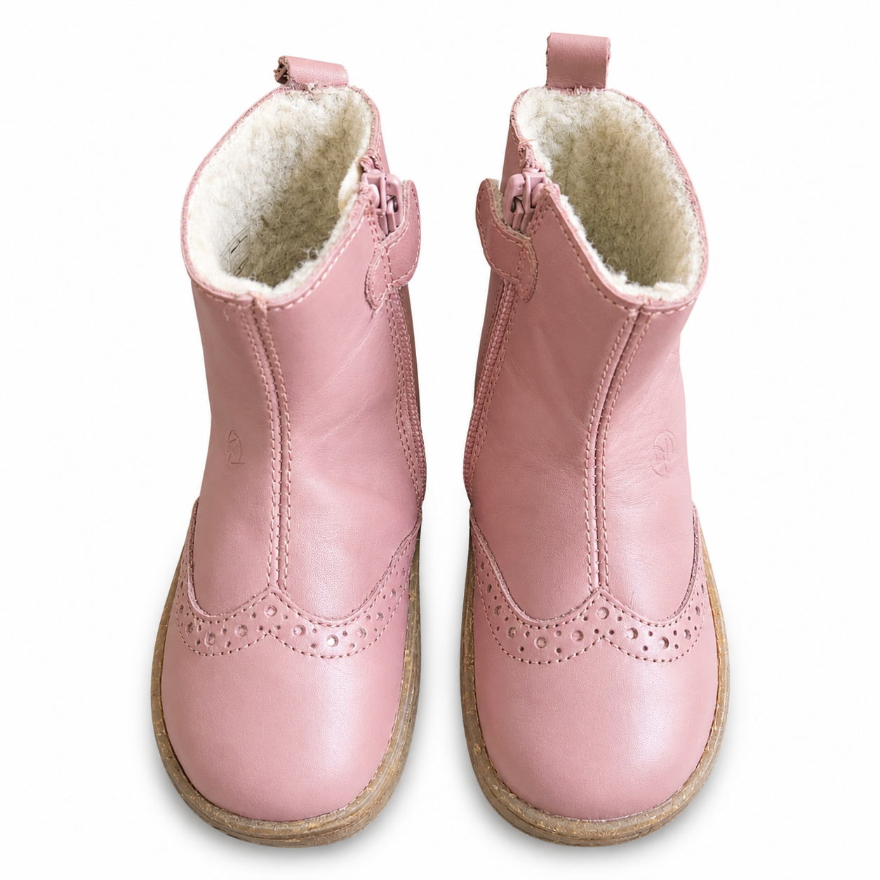 Kinder Chelsea Boots Dunes Altrosa gefüttert – Leder