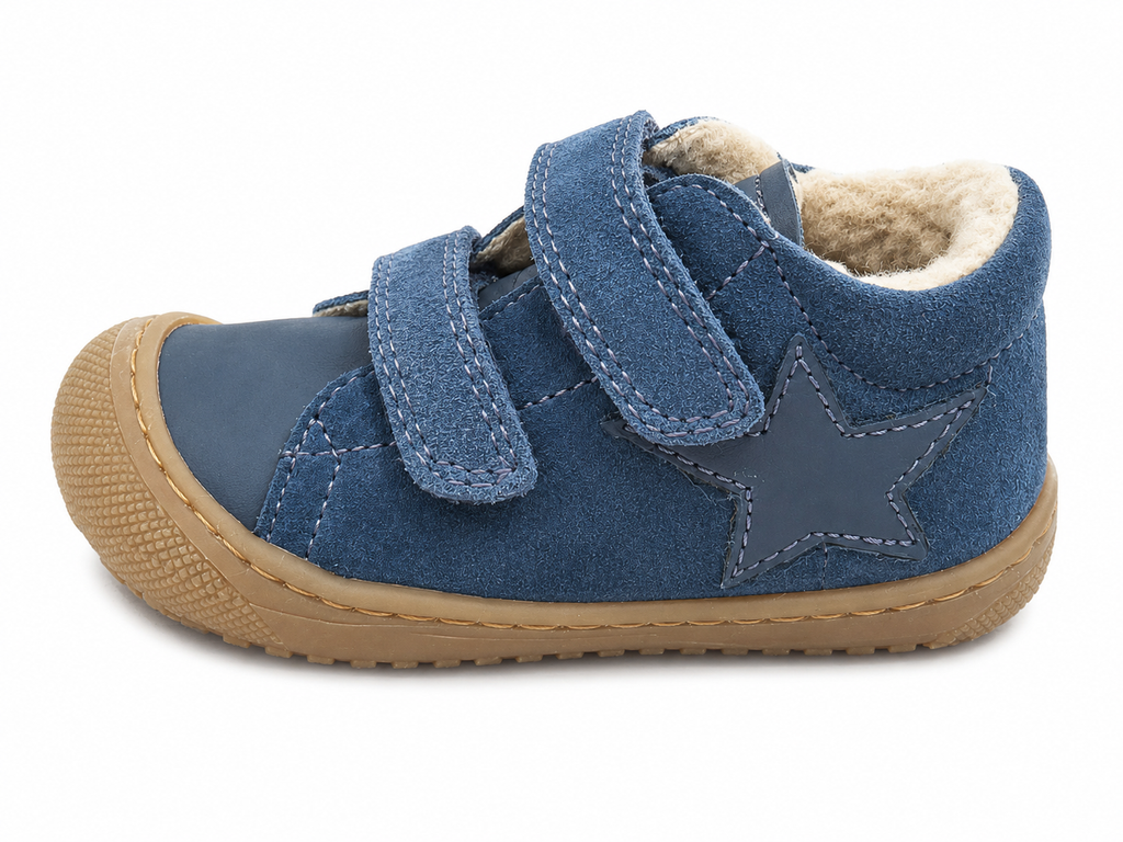 Naturino Kolde Lauflernschuh Blau gefüttert – Klett