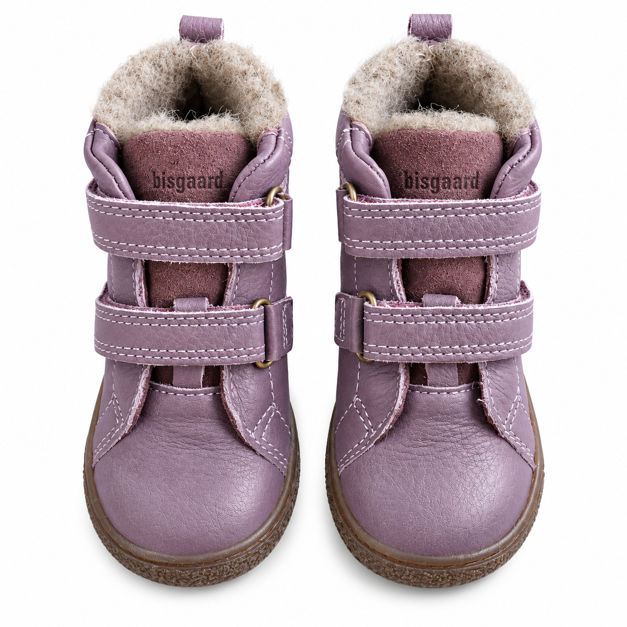 Bisgaard Winterstiefel Flieder gefüttert – Klettverschluss