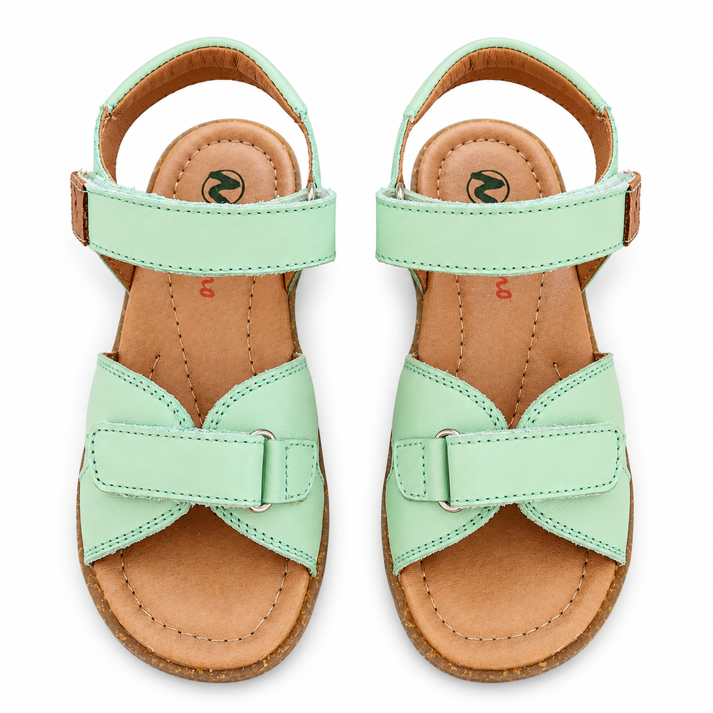 Naturino Sunset Kindersandale Mint Leder – Klettverschluss