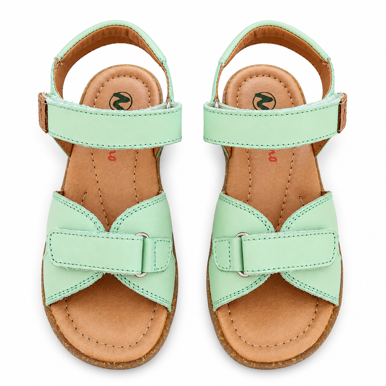 Naturino Sunset Kindersandale Mint Leder – Klettverschluss