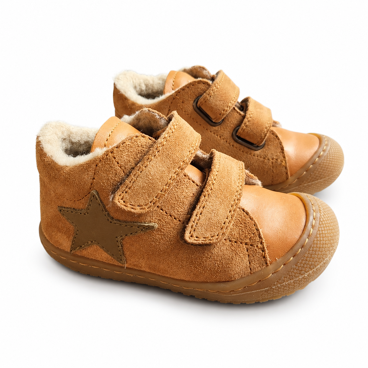 Naturino Kolde 2 Lauflernschuh Cognac gefüttert – Klett