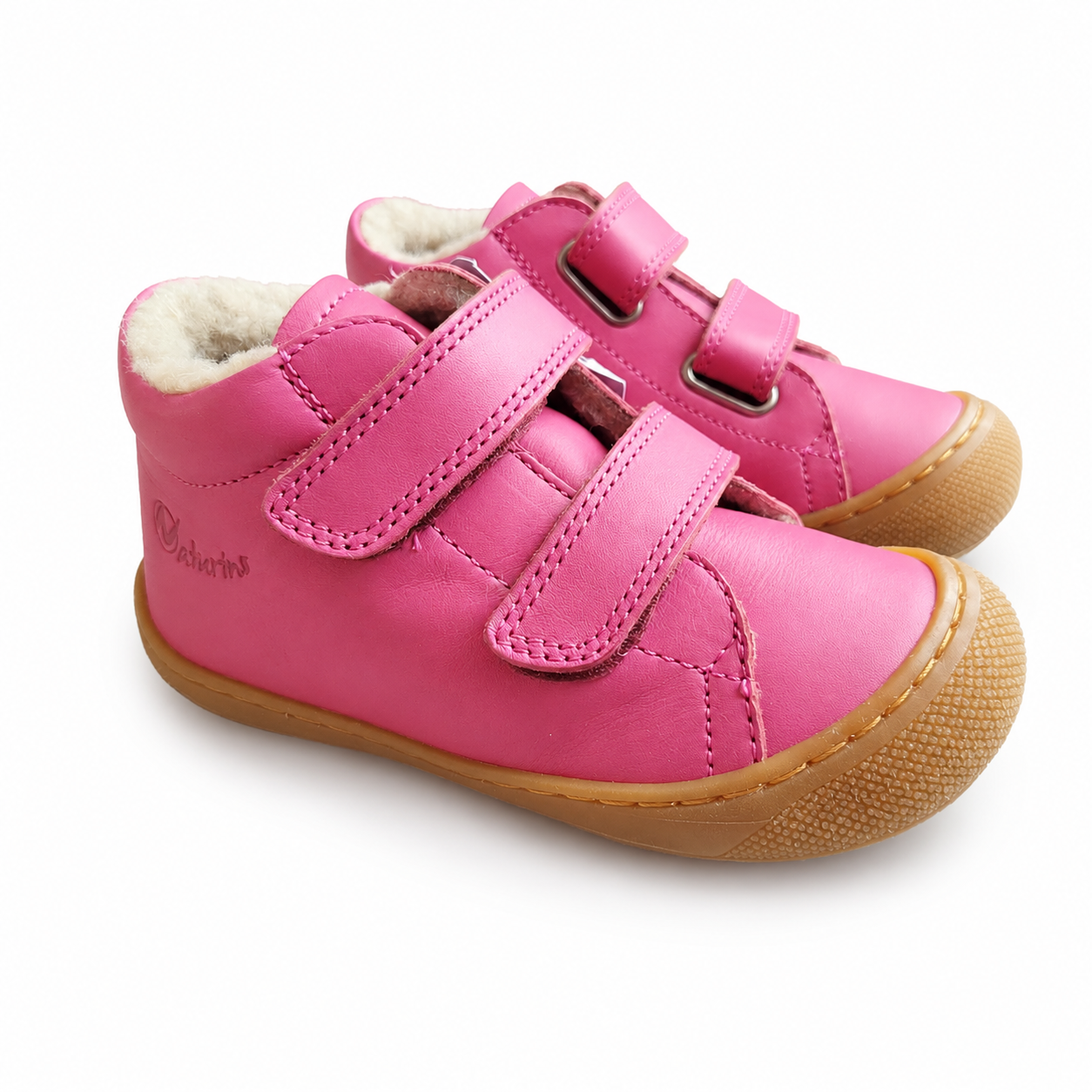 Naturino Cocoon Lauflernschuh Pink gefüttert – Klett