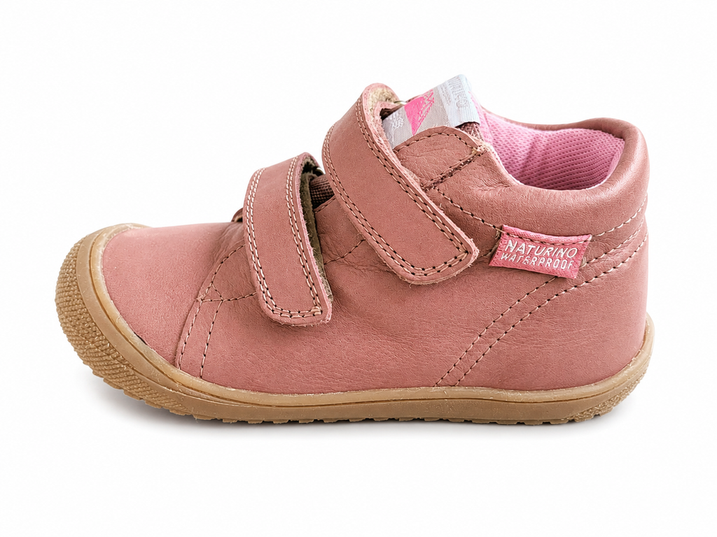 Naturino Raintastik Lauflernschuh Altrosa wasserdicht – Klett