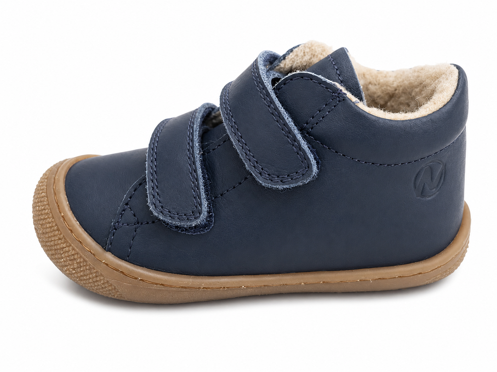 Naturino Coco Lauflernschuh Marineblau gefüttert – Klett