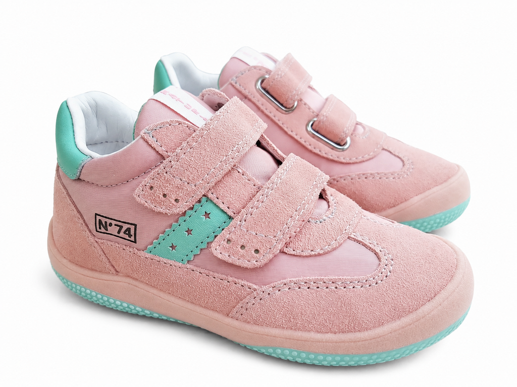 Naturino Go Kindersneaker Rosa Mint – Klettverschluss