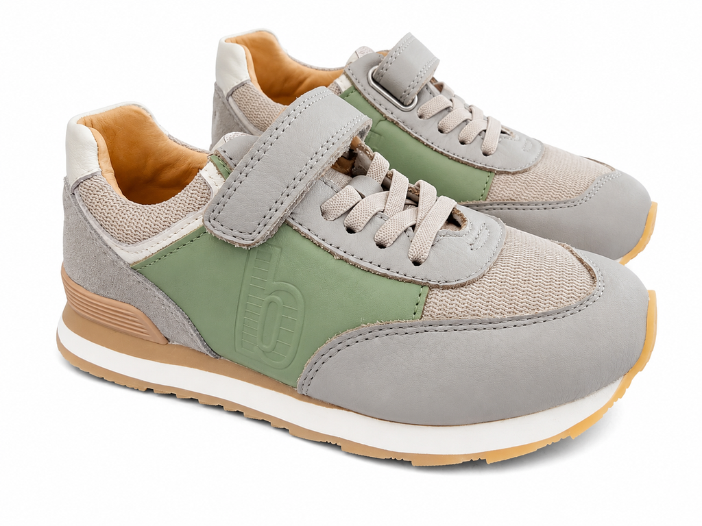 Bisgaard Walde Kindersneaker Grün Grau – Klett