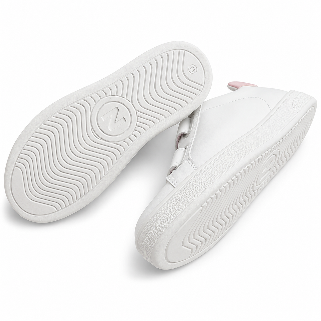 Naturino Pinn Kindersneaker Weiß Gold – Klettverschluss