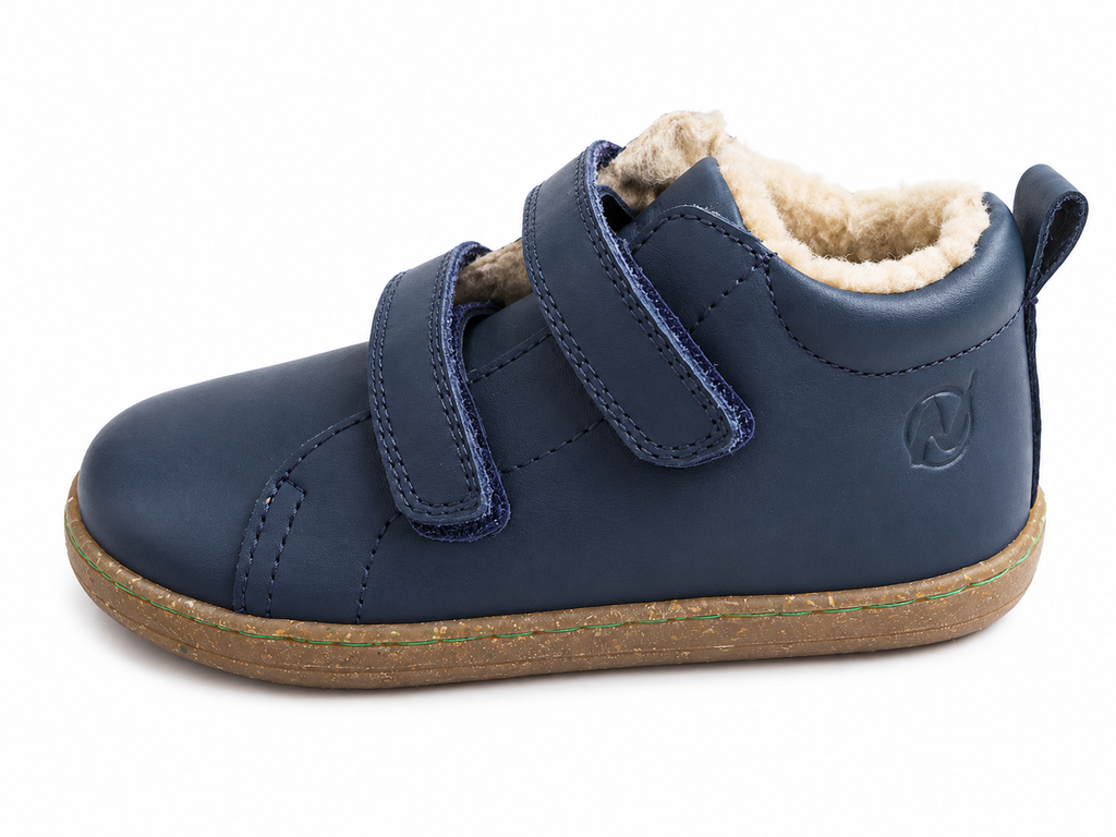 Naturino Windy Lauflernschuh Marineblau gefüttert – Klett